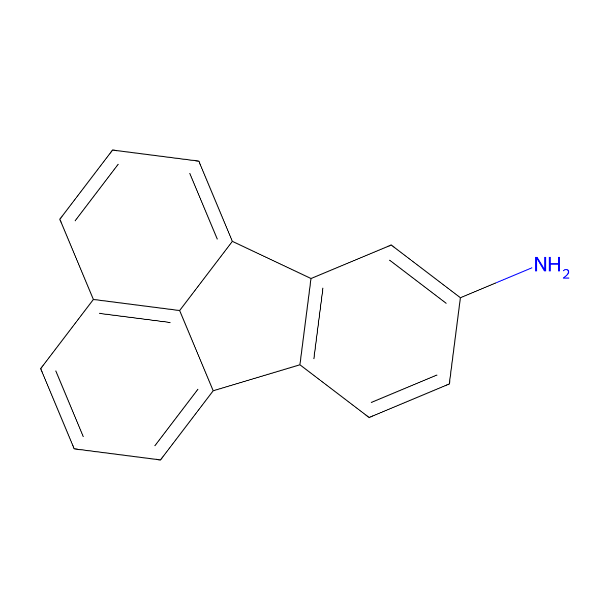8-Aminofluoranthene molecular structure, CAS 5869-25-0