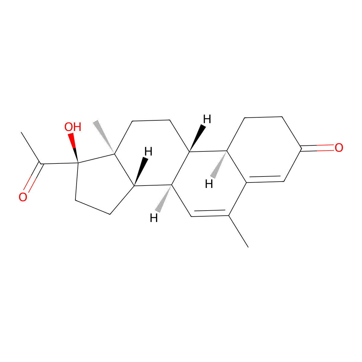 Nomegestrol molecular structure, CAS 58691-88-6