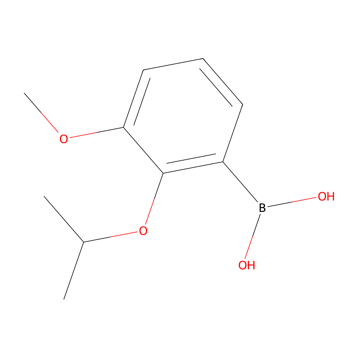 (2-Isopropoxy-3-methoxyphenyl)boronic acid molecular structure, CAS 586963-58-8