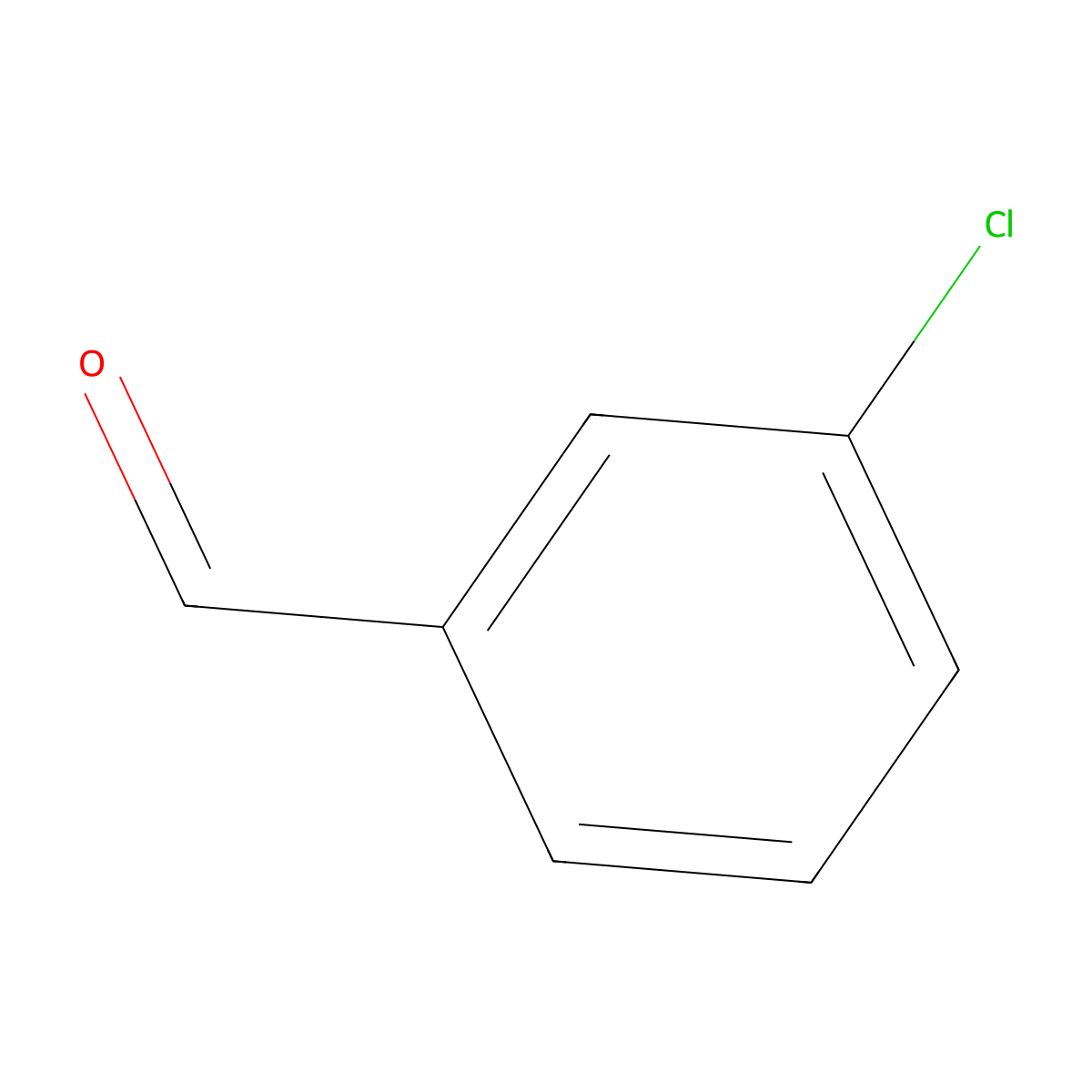 3-Chlorobenzaldehyde molecular structure, CAS 587-04-2