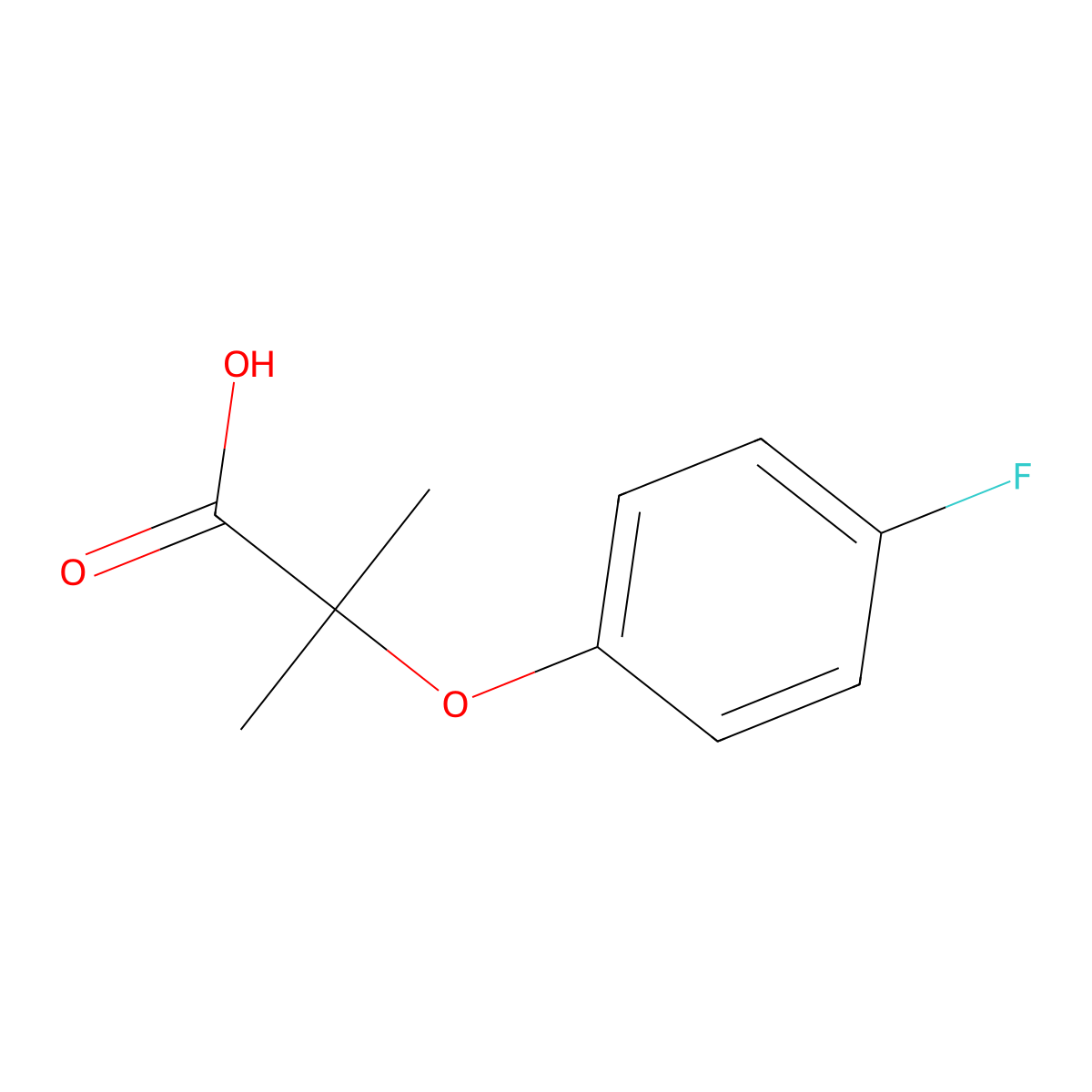 Fluorofibric acid molecular structure, CAS 587-11-1