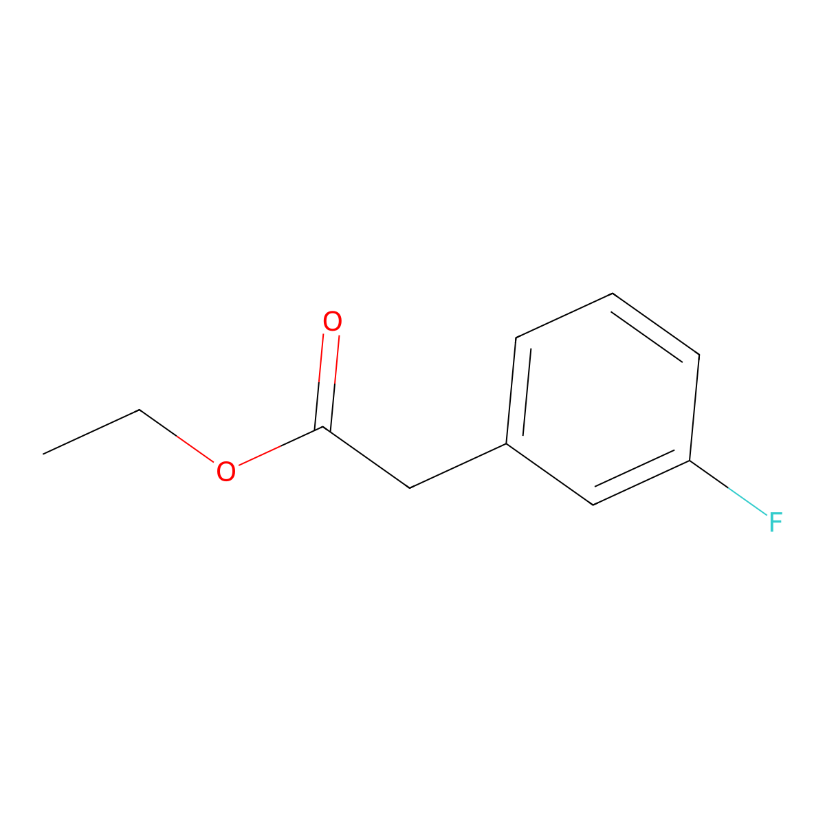 Ethyl 2-(3-fluorophenyl)acetate molecular structure, CAS 587-47-3