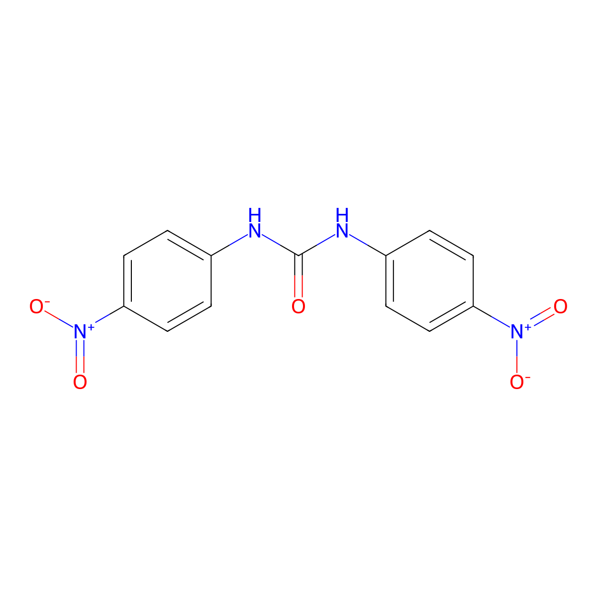 4,4'-Dinitrocarbanilide molecular structure, CAS 587-90-6