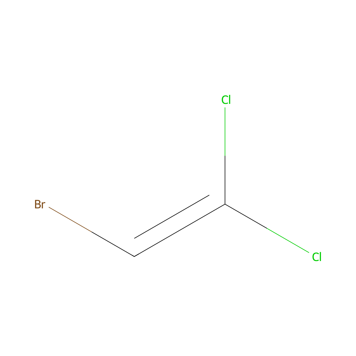 Ethene, 2-bromo-1,1-dichloro- molecular structure, CAS 5870-61-1