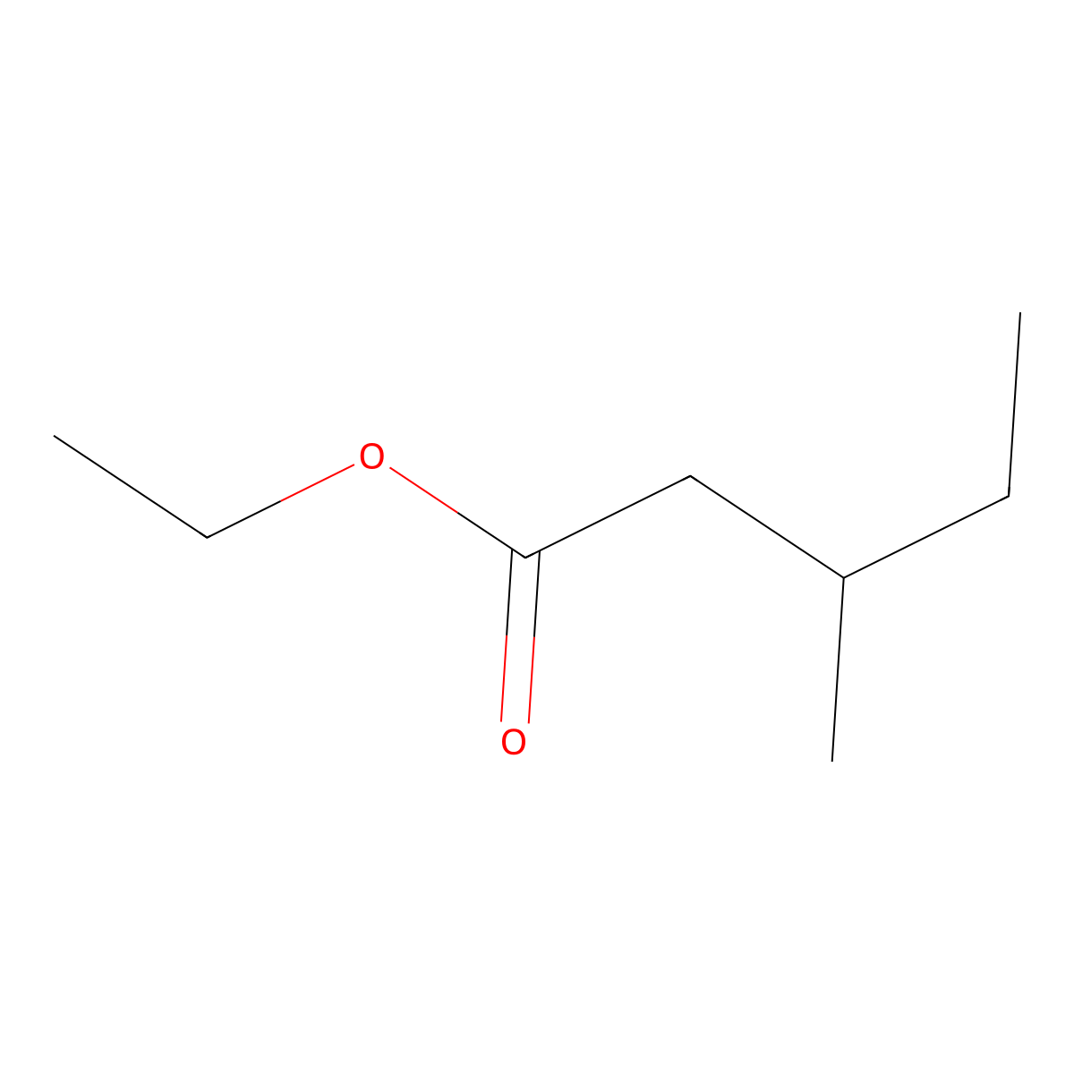Ethyl 3-methylpentanoate molecular structure, CAS 5870-68-8