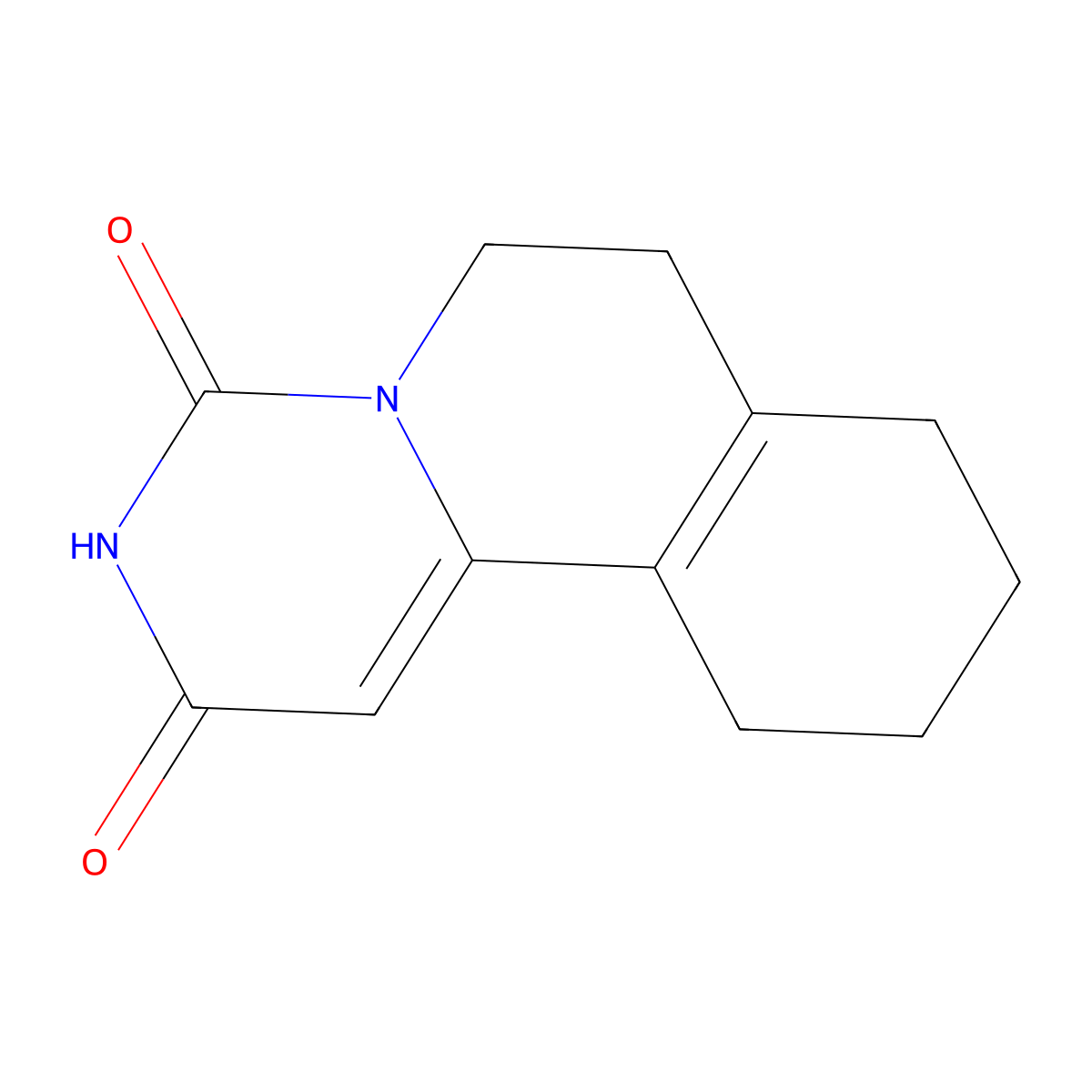 6,7,8,9,10,11-Hexahydro-2H-pyrimido[6,1-A]isoquinoline-2,4(3H)-dione molecular structure, CAS 587008-88-6
