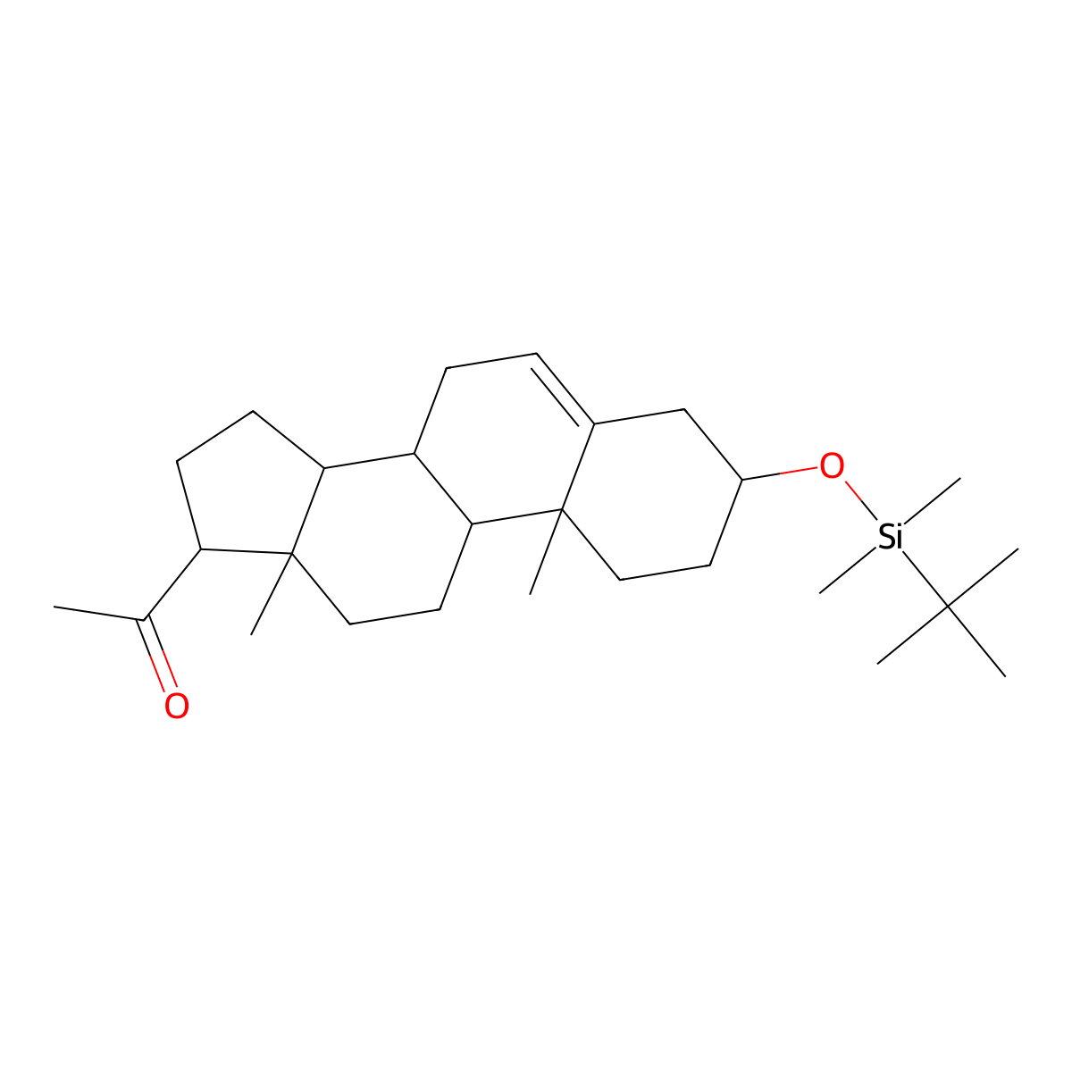 Pregnenolone, 3-dimethyl(t-butyl)silyl ether molecular structure, CAS 58701-45-4