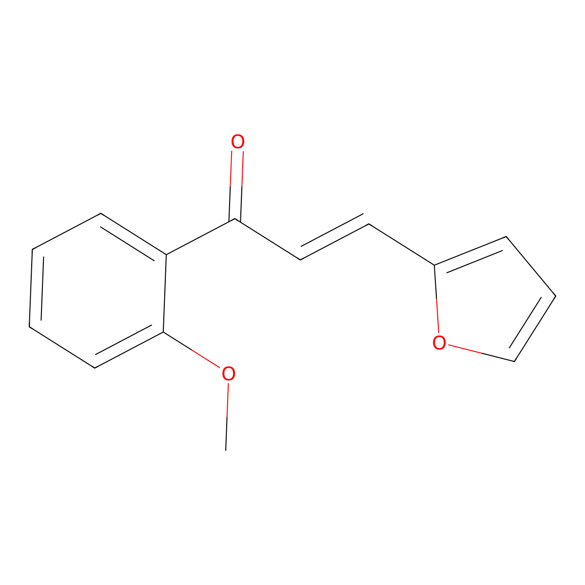 3-(Furan-2-yl)-1-(2-methoxyphenyl)prop-2-en-1-one molecular structure, CAS 58702-35-5
