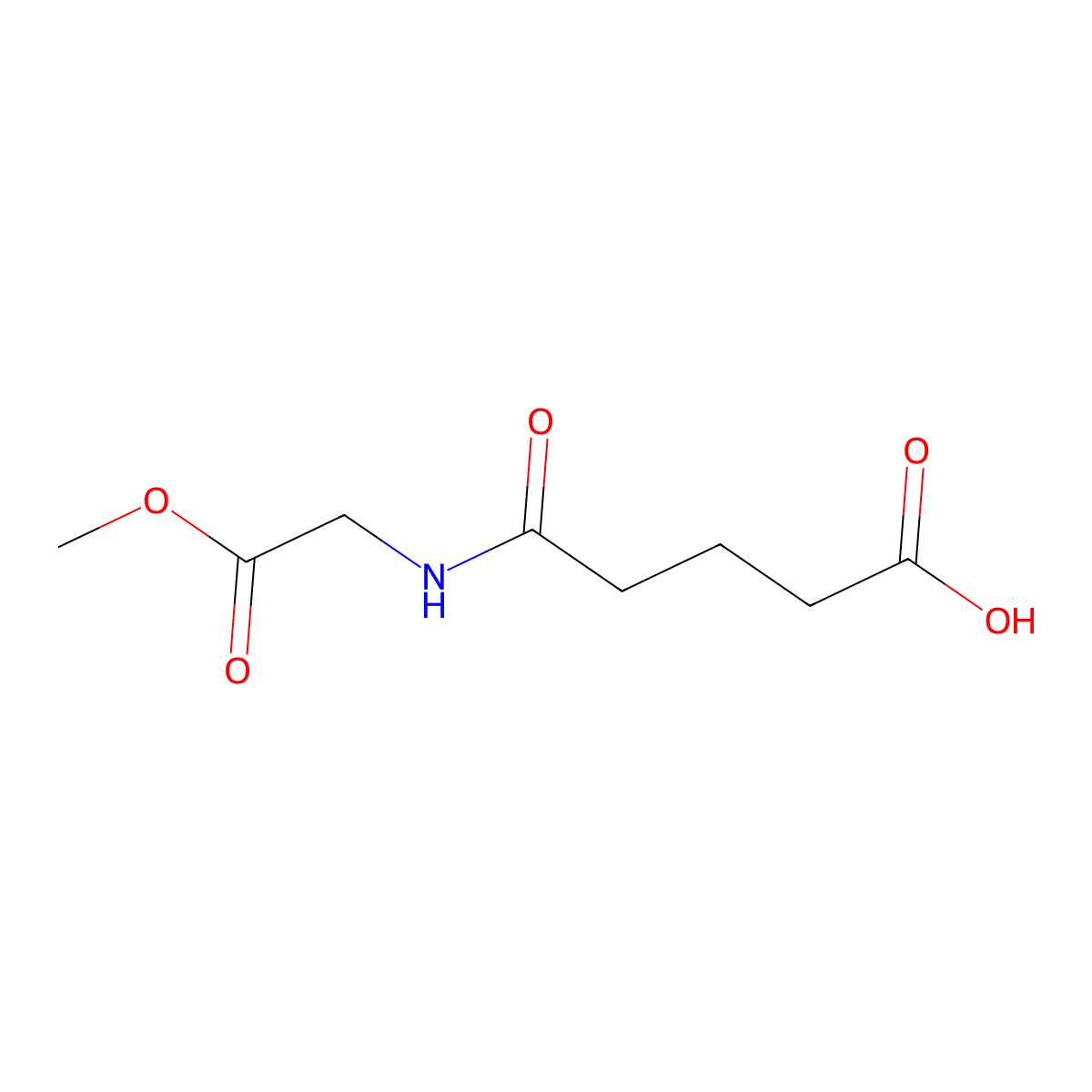 4-[(2-Methoxy-2-oxoethyl)carbamoyl]butanoic acid molecular structure, CAS 587022-78-4