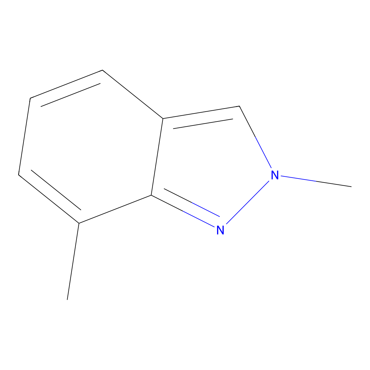 2,7-Dimethyl-2H-indazole molecular structure, CAS 58706-35-7