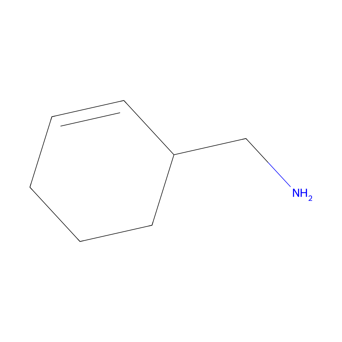 (2-Cyclohexen-1-ylmethyl)amine molecular structure, CAS 58714-95-7