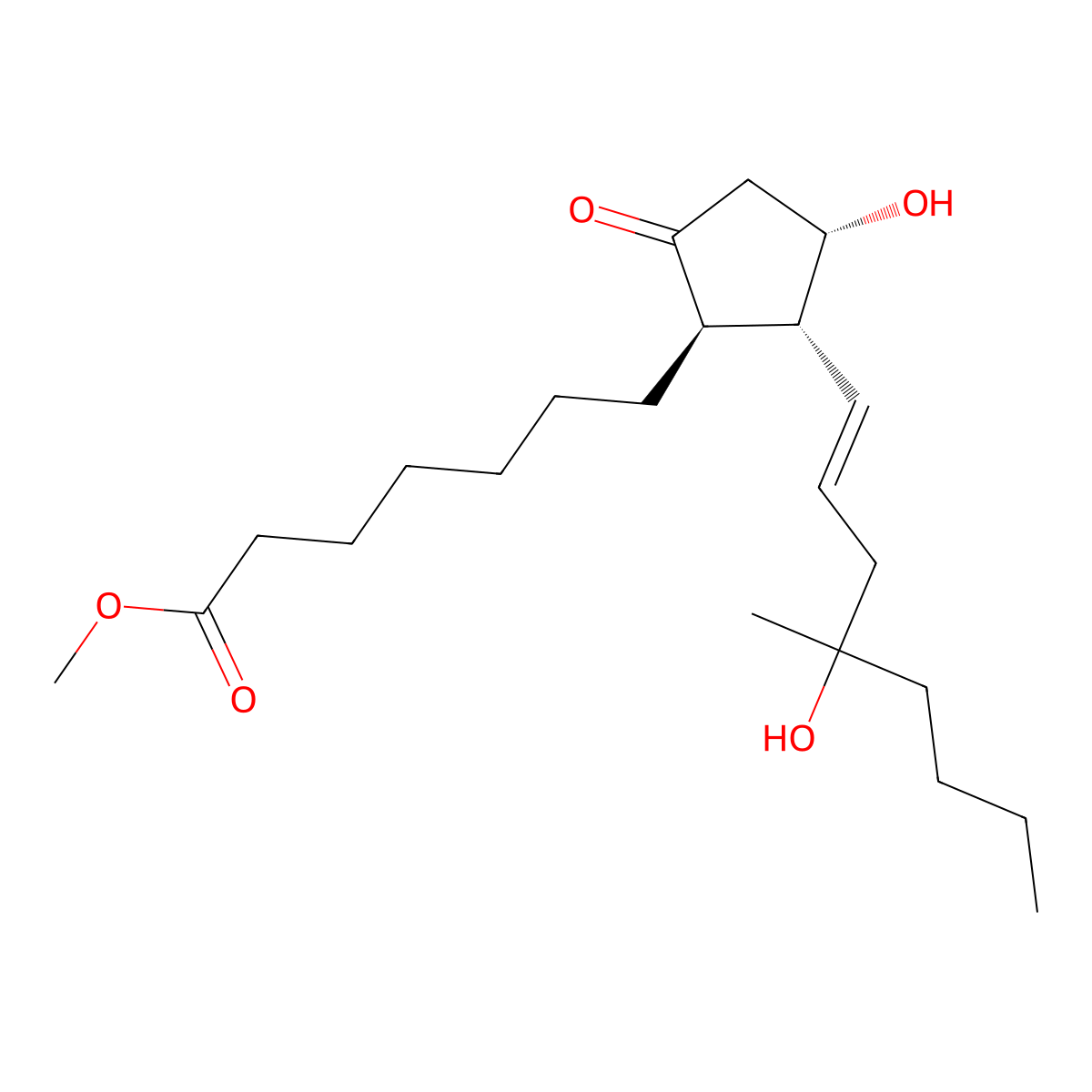 11-Epimisoprostol molecular structure, CAS 58717-36-5