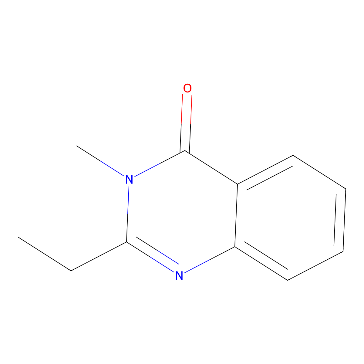 4-Quinazolone, 2-ethyl-3-methyl molecular structure, CAS 58718-53-9