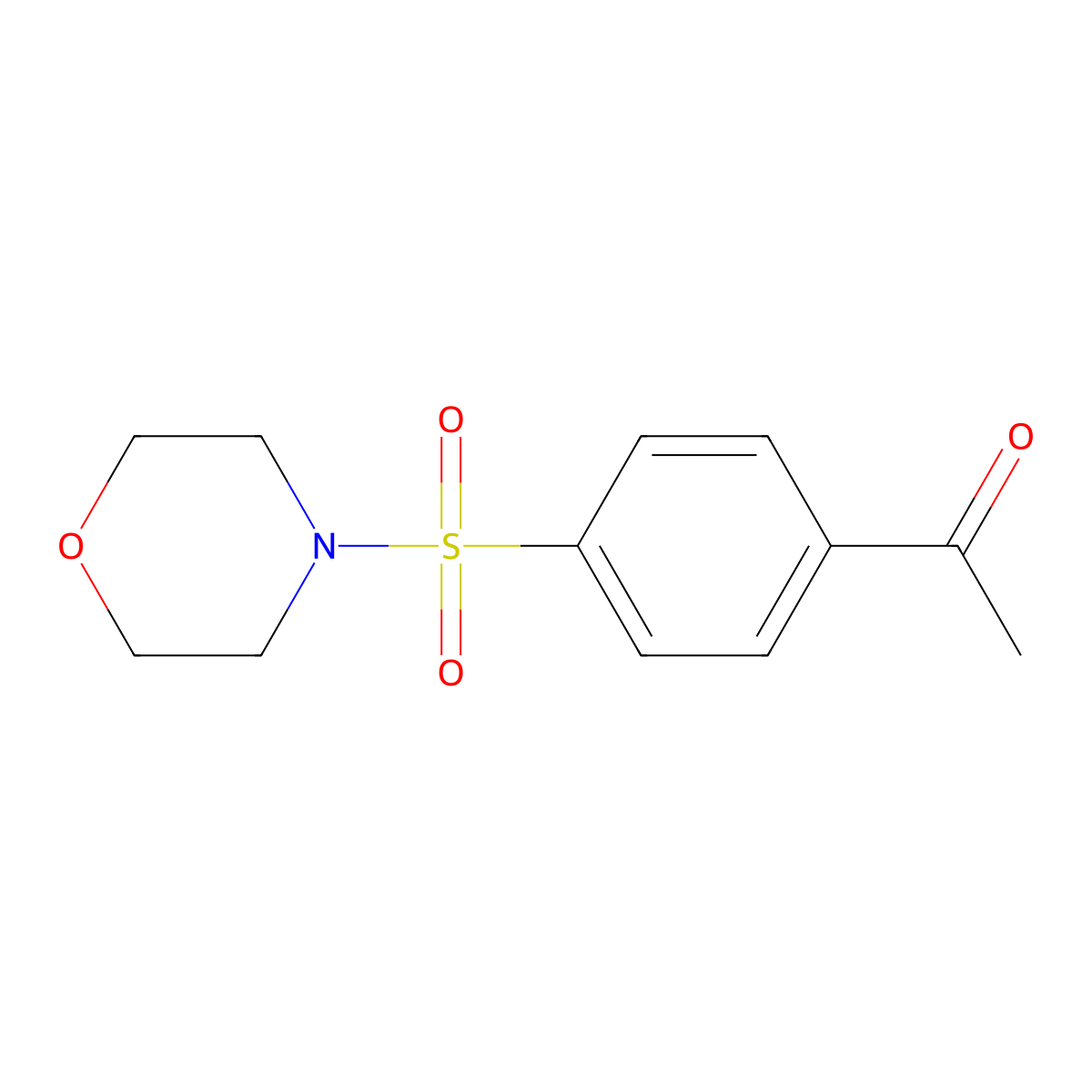 1-[4-(4-Morpholinylsulfonyl)phenyl]ethanone molecular structure, CAS 58722-35-3