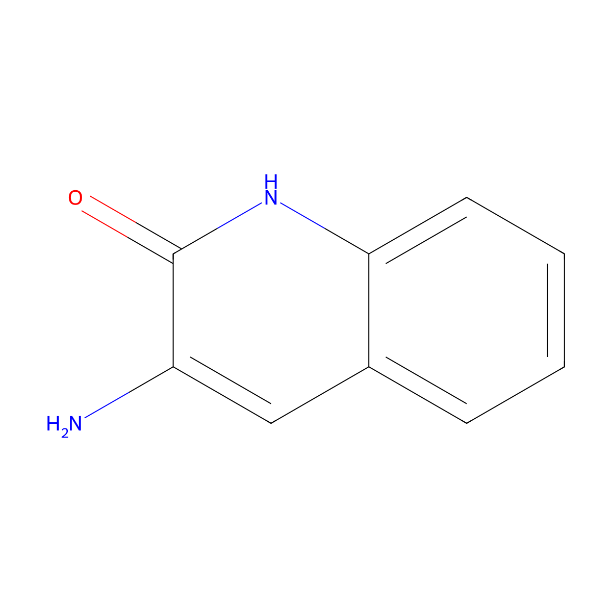 3-Aminoquinolin-2(1H)-one molecular structure, CAS 5873-00-7