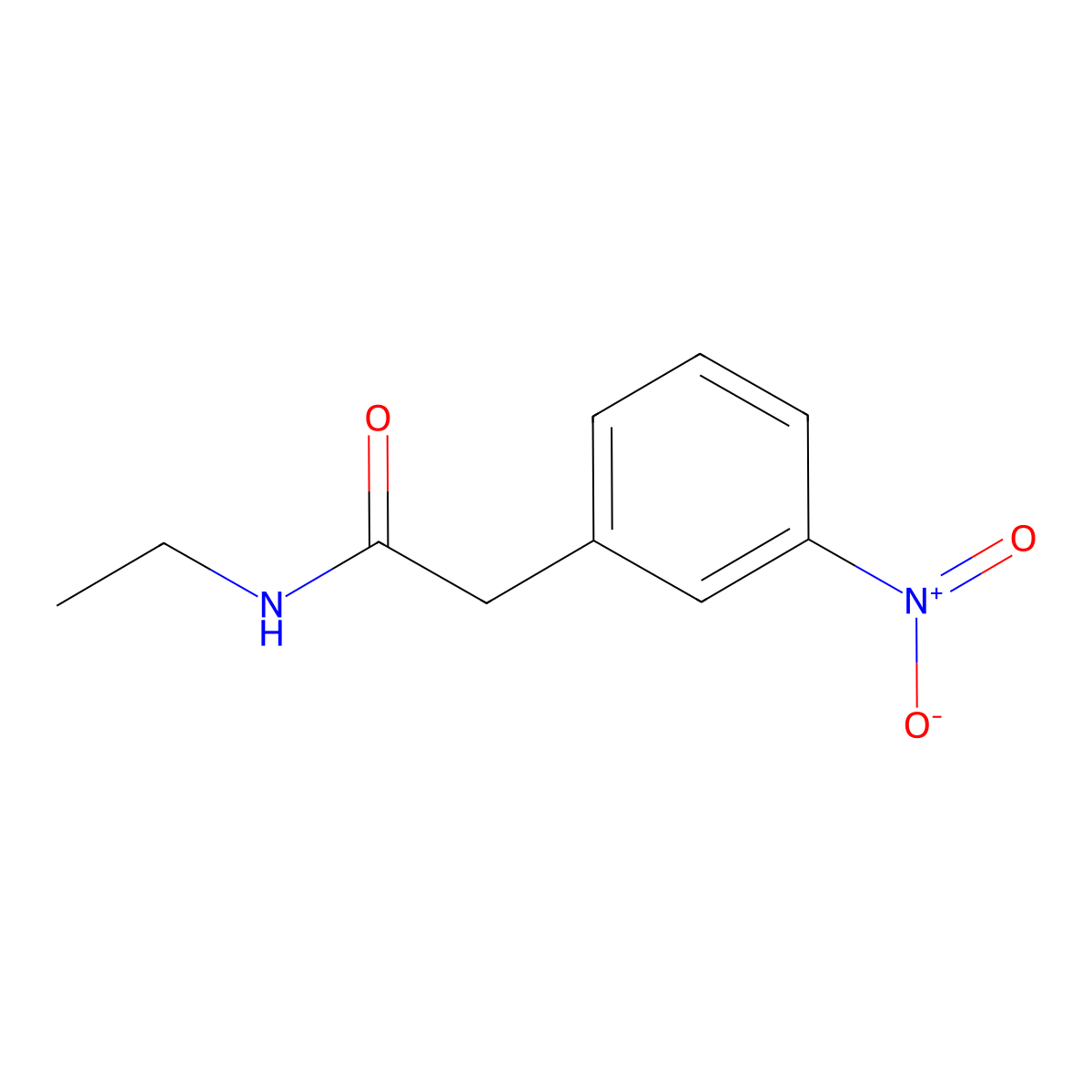 N-ethyl-2-(3-nitrophenyl)acetamide molecular structure, CAS 58730-52-2