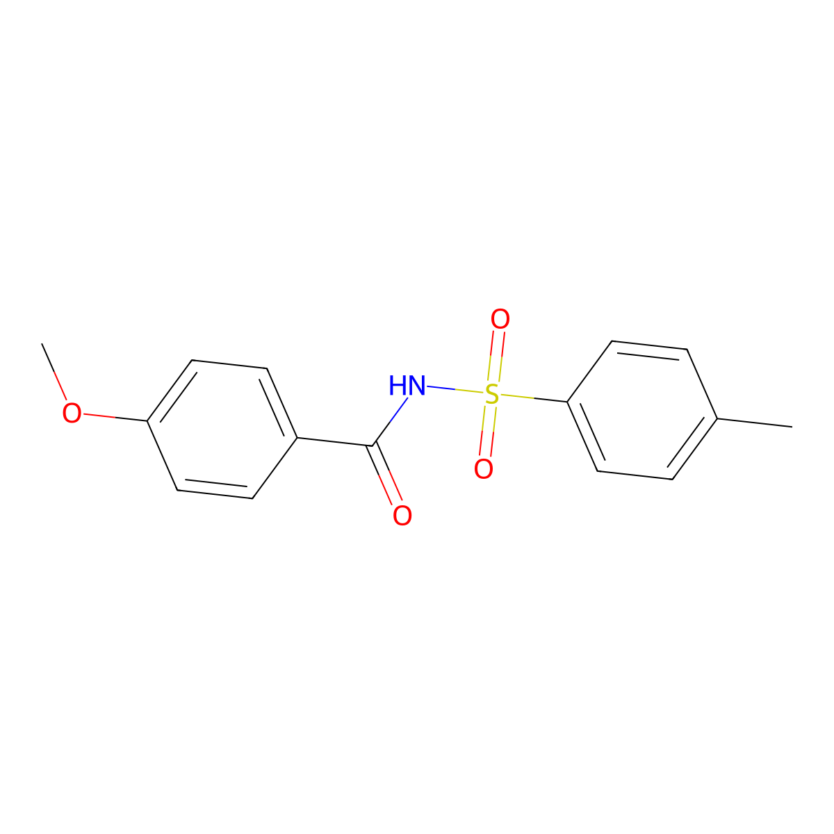 4-Methoxy-N-(4-methylbenzene-1-sulfonyl)benzamide molecular structure, CAS 58734-14-8