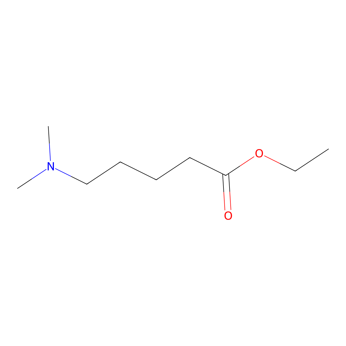 Ethyl 5-(dimethylamino)pentanoate molecular structure, CAS 58735-52-7
