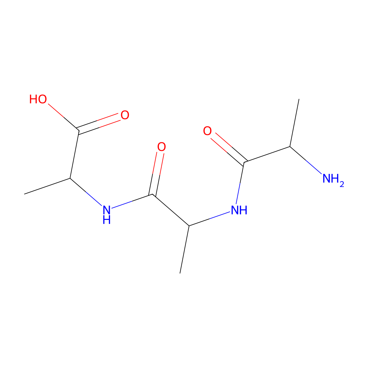 Ala-Ala-Ala molecular structure, CAS 5874-90-8