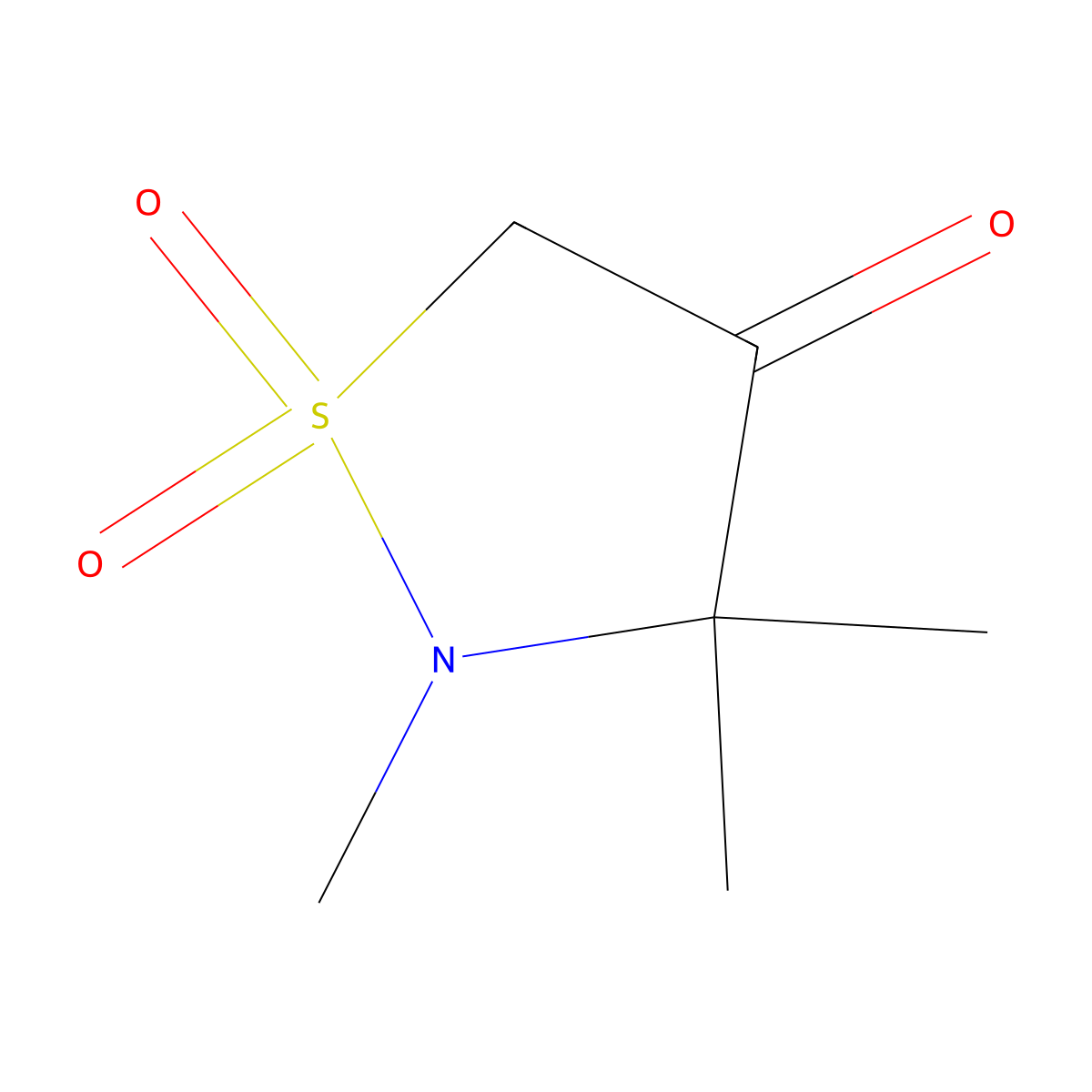 2,3,3-Trimethyl-1lambda6,2-thiazolidine-1,1,4-trione molecular structure, CAS 58742-87-3
