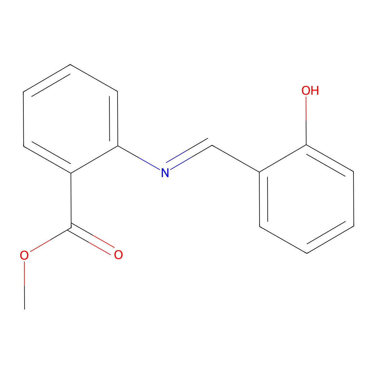 Methyl 2-{[(6-oxocyclohexa-2,4-dien-1-ylidene)methyl]amino}benzoate molecular structure, CAS 58743-61-6