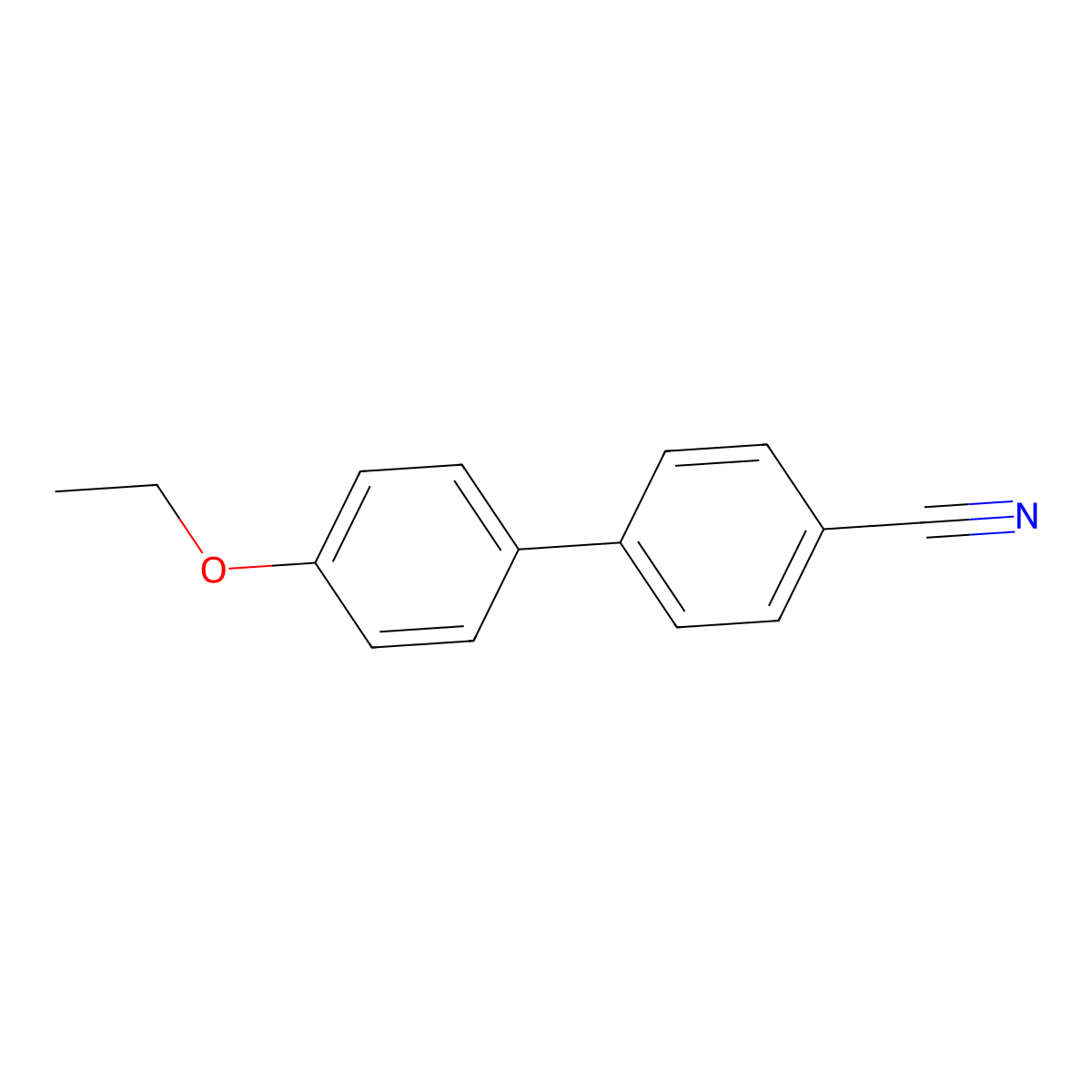 [1,1'-Biphenyl]-4-carbonitrile, 4'-ethoxy- molecular structure, CAS 58743-78-5