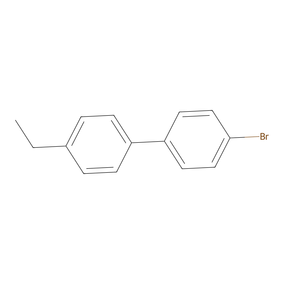 4-Bromo-4'-ethyl-1,1'-biphenyl molecular structure, CAS 58743-79-6