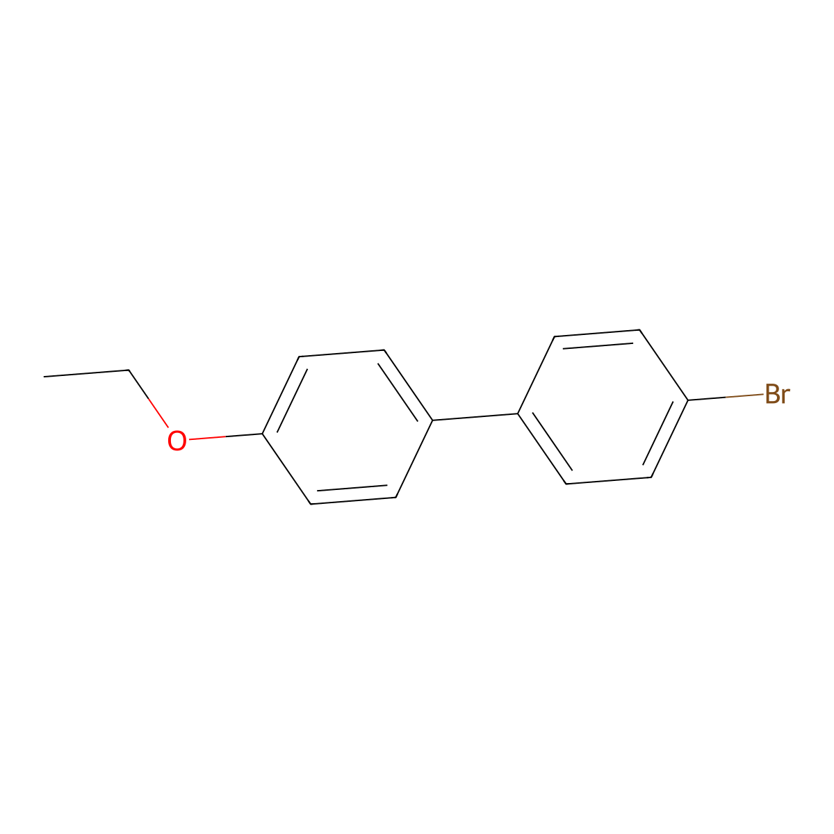 1-(4-Bromophenyl)-4-ethoxybenzene molecular structure, CAS 58743-80-9