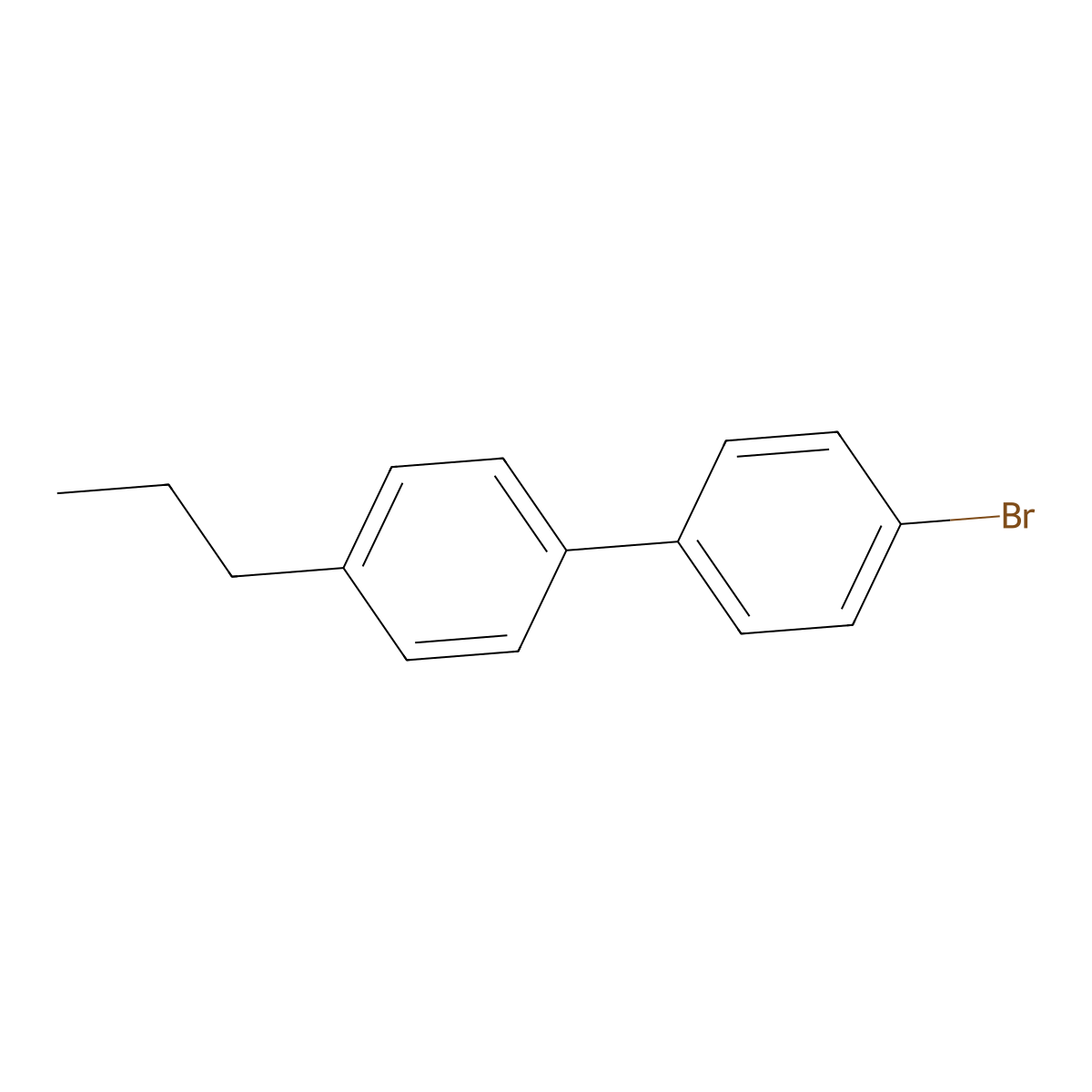 4-Bromo-4'-n-propylbiphenyl molecular structure, CAS 58743-81-0