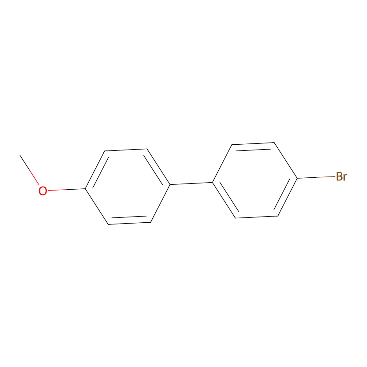 4-Bromo-4'-methoxybiphenyl molecular structure, CAS 58743-83-2