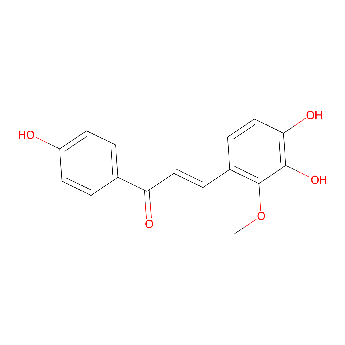 Licochalcone B molecular structure, CAS 58749-23-8