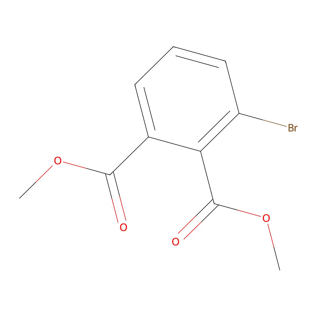 Dimethyl 3-bromophthalate molecular structure, CAS 58749-33-0