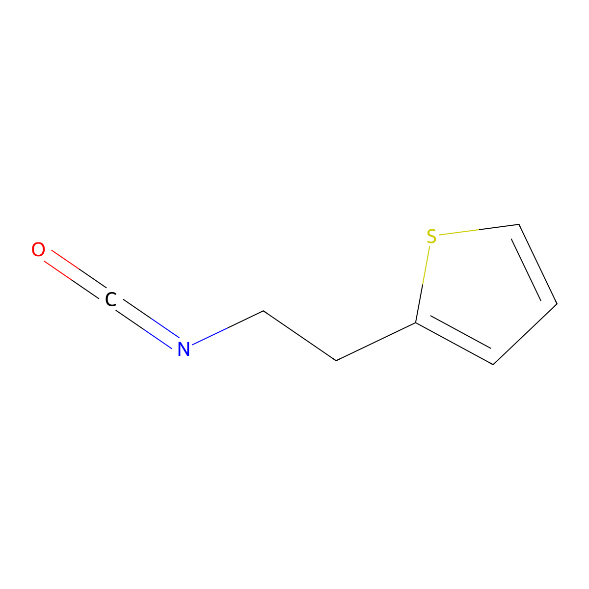 2-(2-Isocyanatoethyl)thiophene molecular structure, CAS 58749-51-2