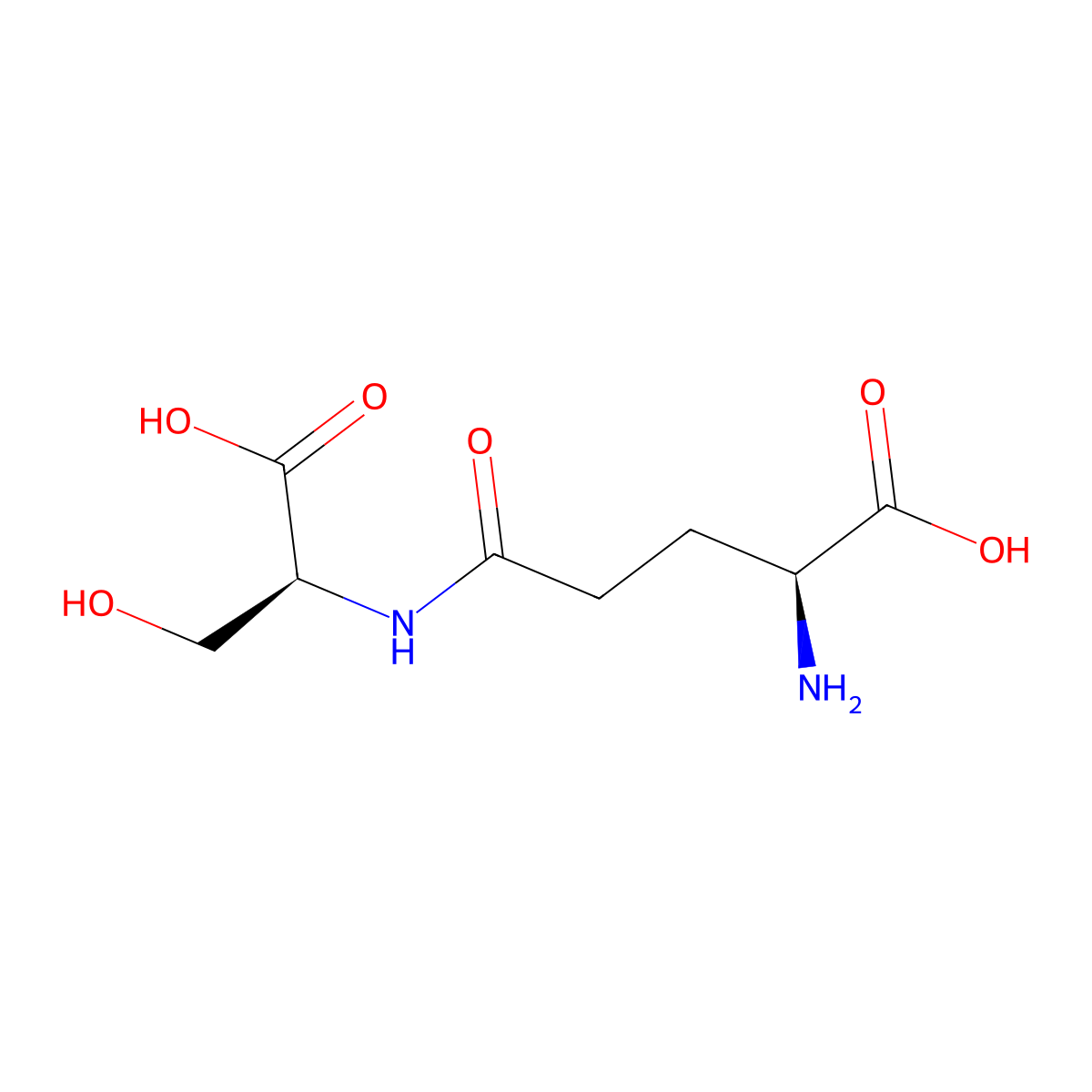 gamma-Glu-Ser molecular structure, CAS 5875-35-4