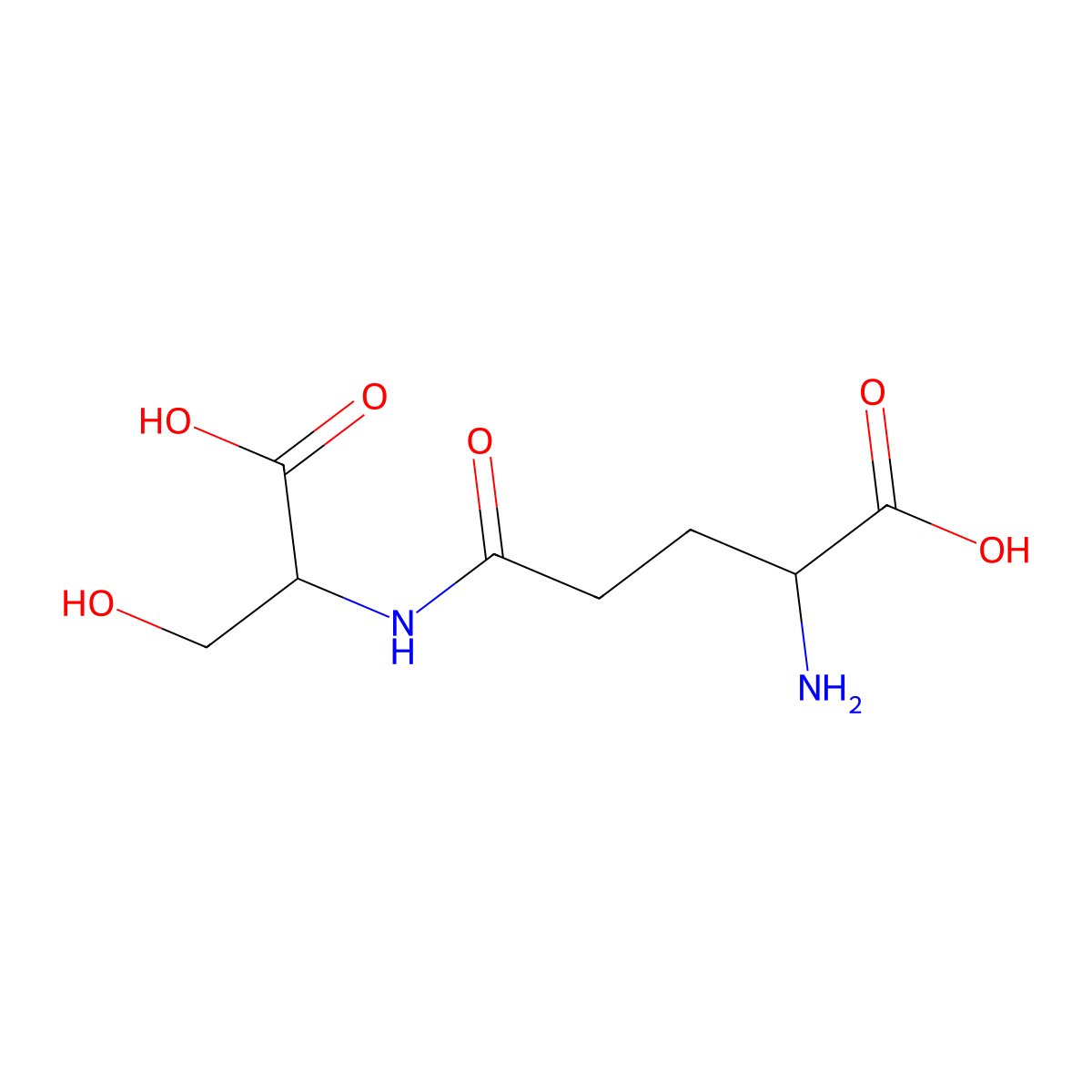 gamma-Glu-Ser molecular structure, CAS 5875-35-4