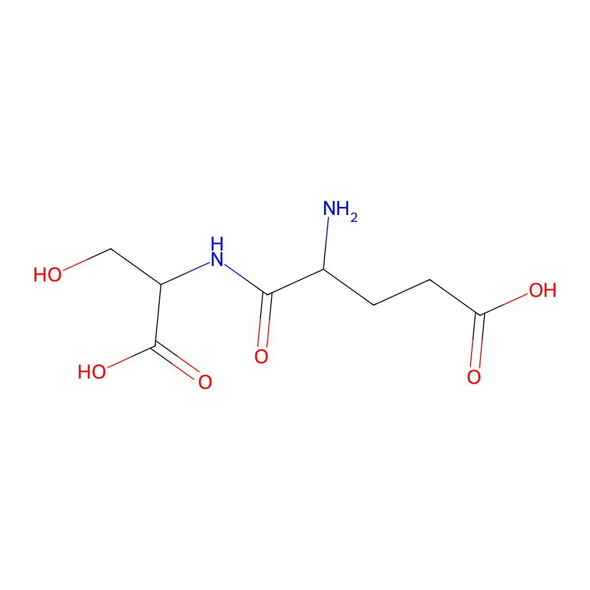 Glu-Ser molecular structure, CAS 5875-38-7