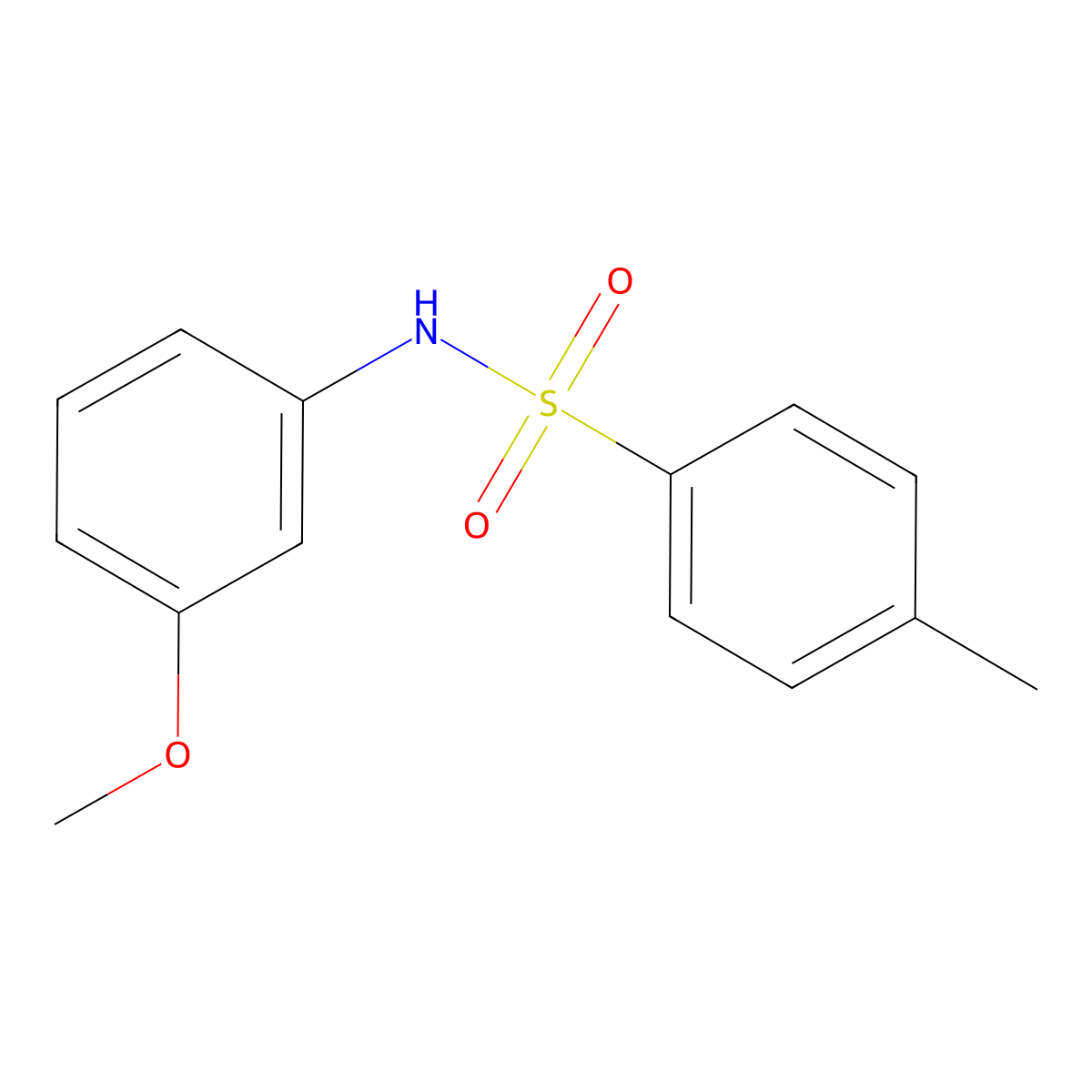 N-(3-Methoxyphenyl)-4-methylbenzene-1-sulfonamide molecular structure, CAS 58750-87-1