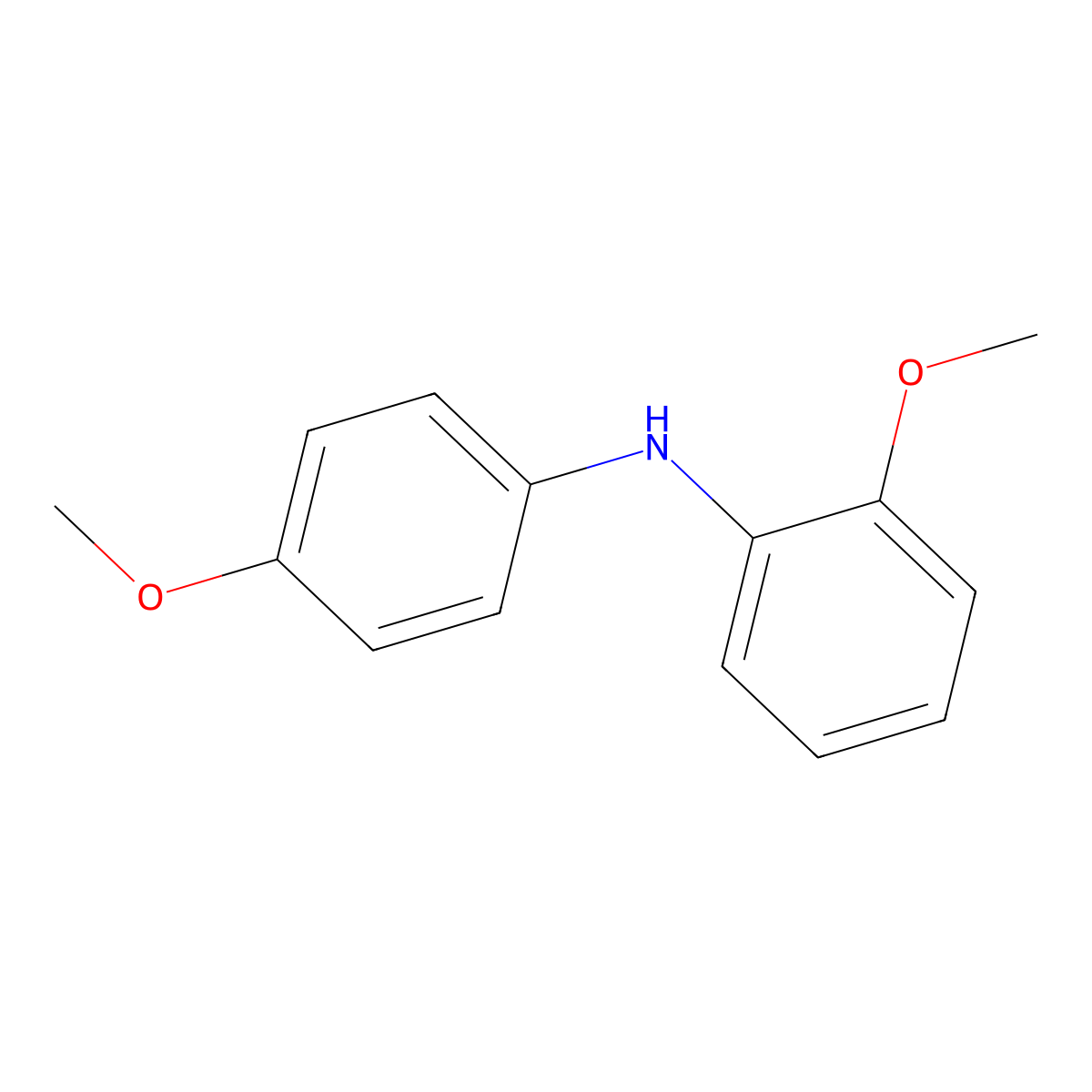 2-Methoxy-N-(4-methoxyphenyl)aniline molecular structure, CAS 58751-07-8