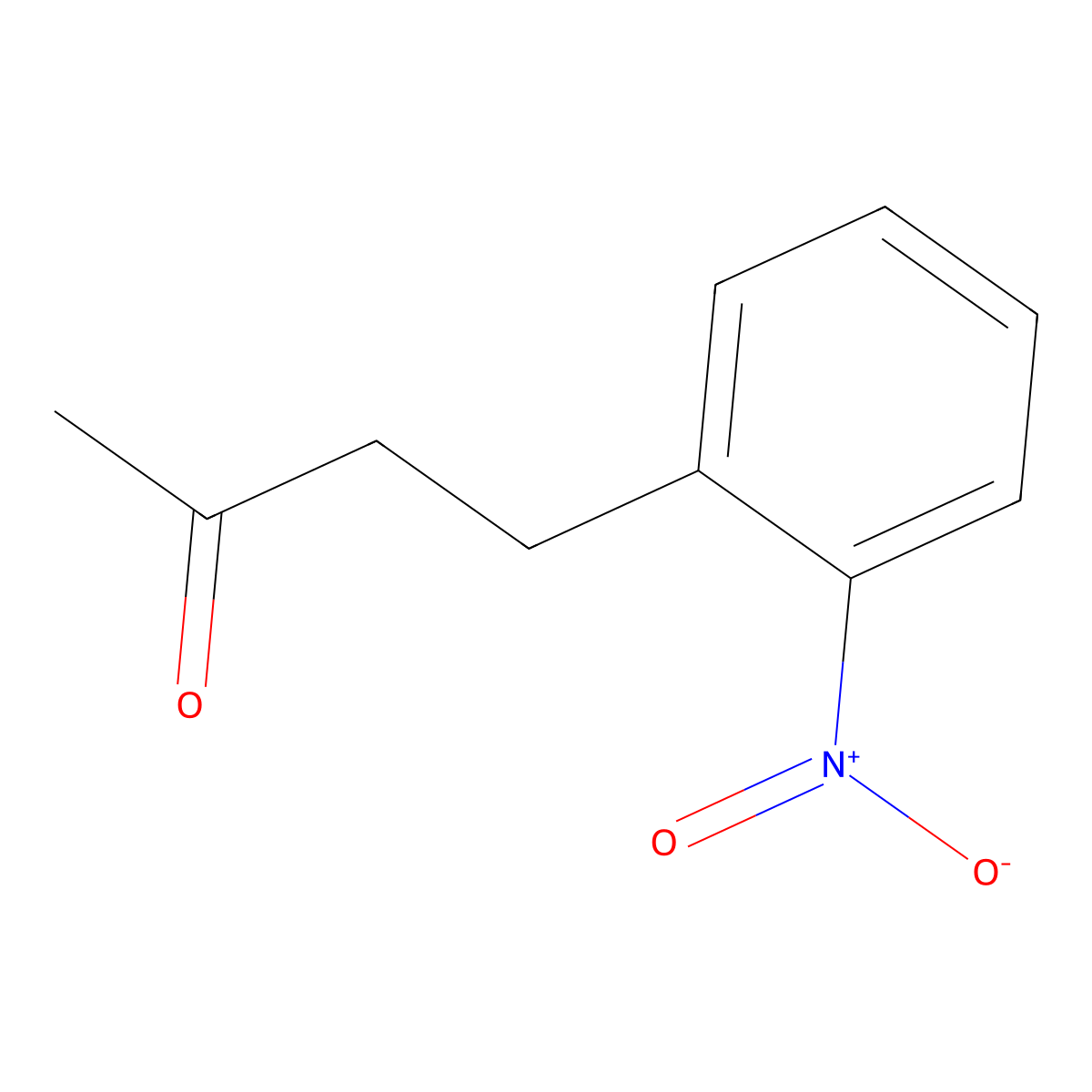 4-(2-Nitrophenyl)butan-2-one molecular structure, CAS 58751-62-5