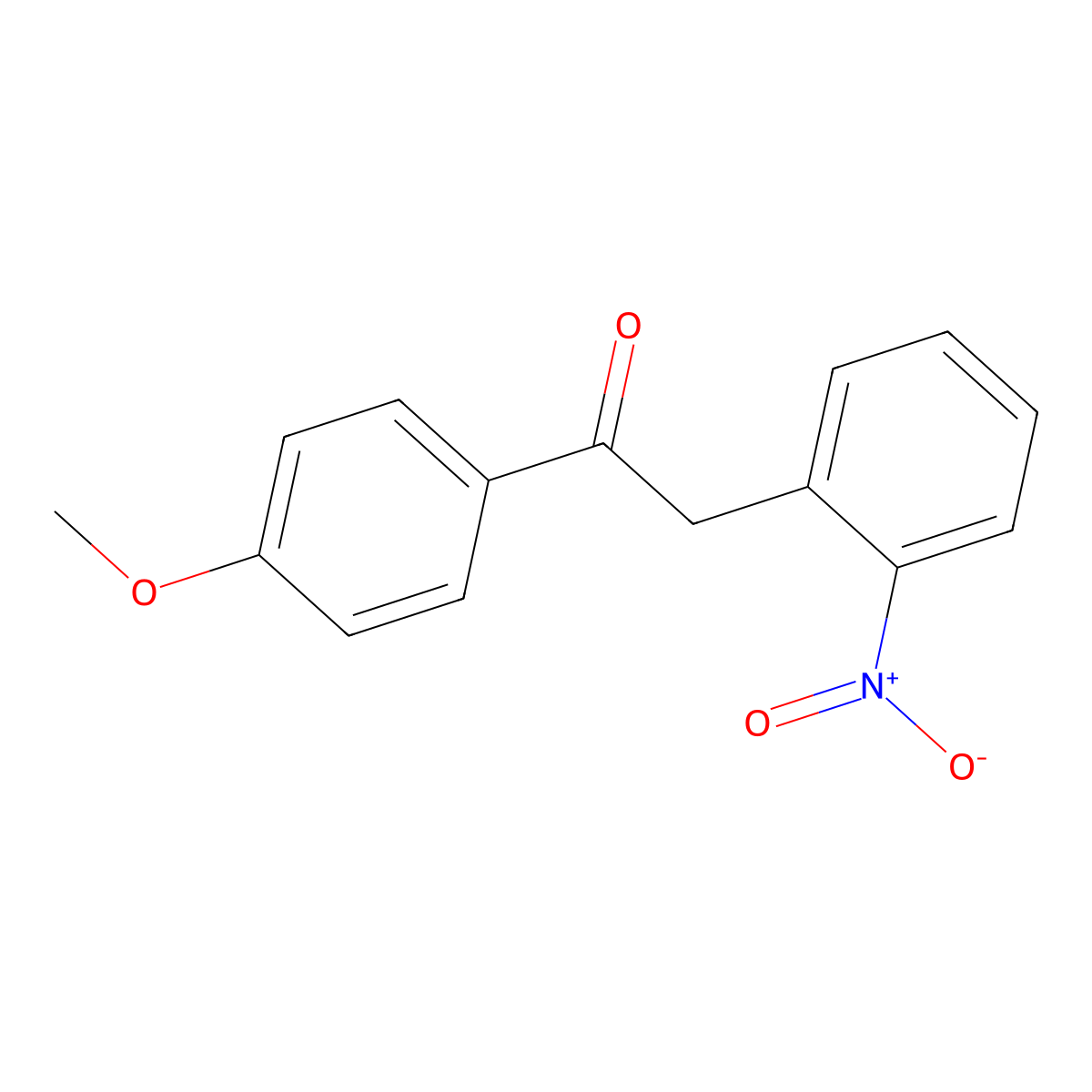 1-(4-Methoxyphenyl)-2-(2-nitrophenyl)ethanone molecular structure, CAS 58751-64-7