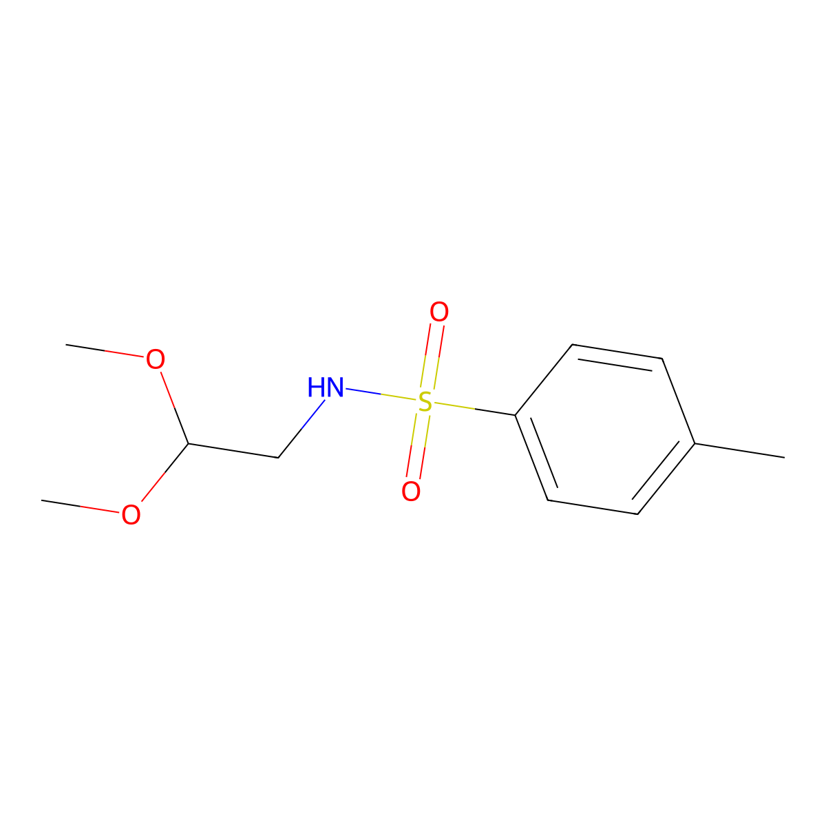N-(2,2-dimethoxyethyl)-4-methylbenzenesulfonamide molecular structure, CAS 58754-95-3