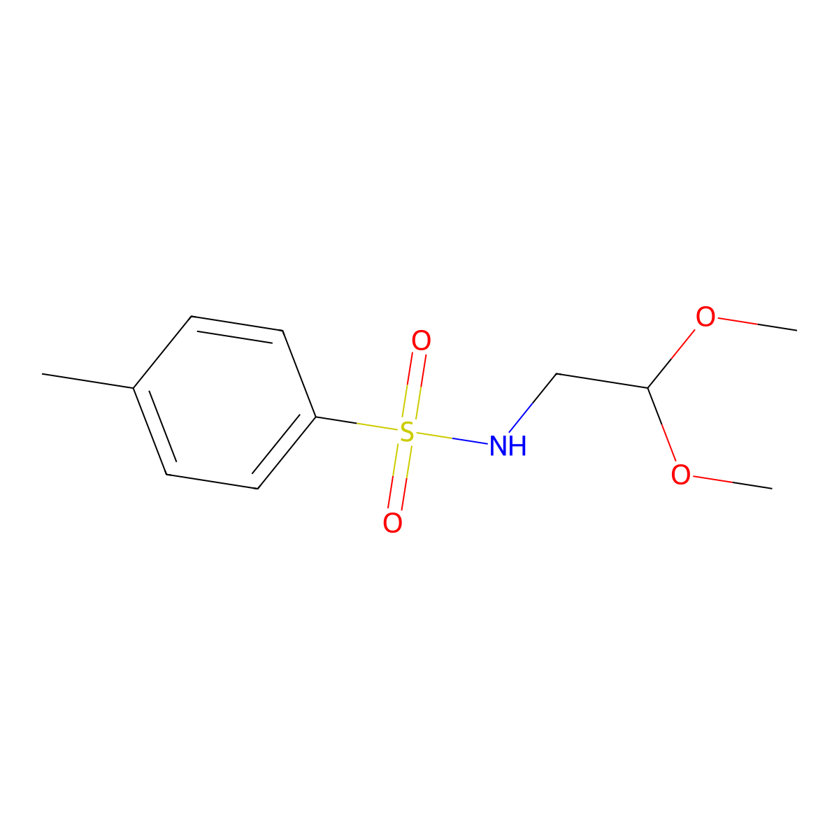 N-(2,2-dimethoxyethyl)-4-methylbenzenesulfonamide molecular structure, CAS 58754-95-3