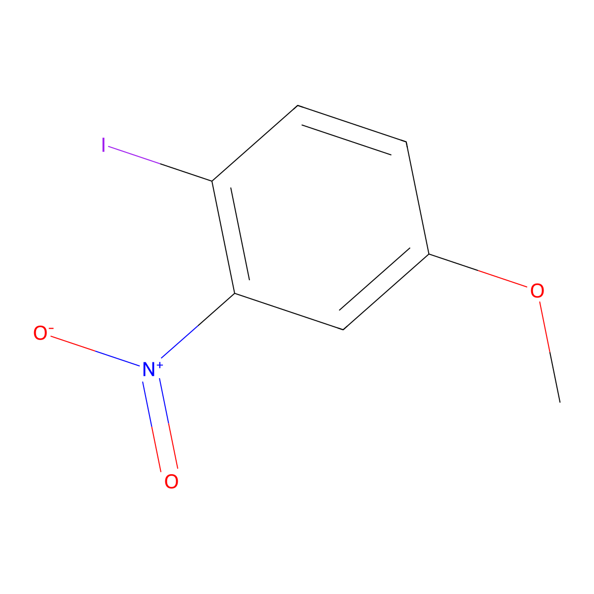 4-Iodo-3-nitroanisole molecular structure, CAS 58755-70-7
