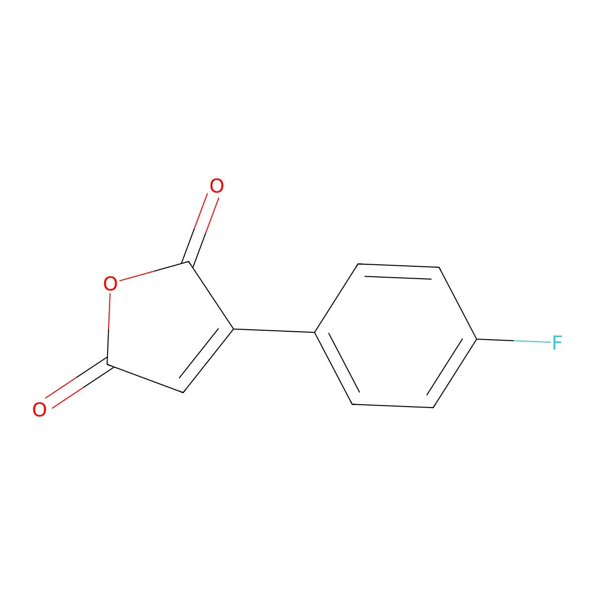 3-(4-Fluorophenyl)furan-2,5-dione molecular structure, CAS 58755-90-1