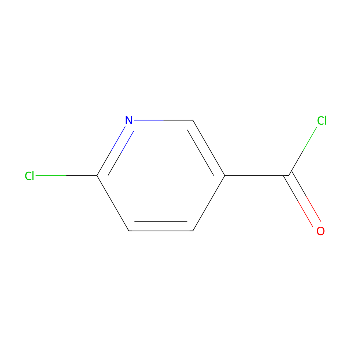6-Chloronicotinoyl Chloride molecular structure, CAS 58757-38-3