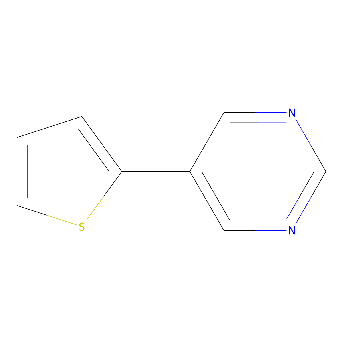 5-Thien-2-ylpyrimidine molecular structure, CAS 58759-01-6