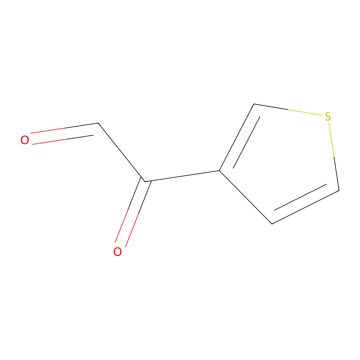 Oxo(thiophen-3-yl)acetaldehyde molecular structure, CAS 58759-08-3