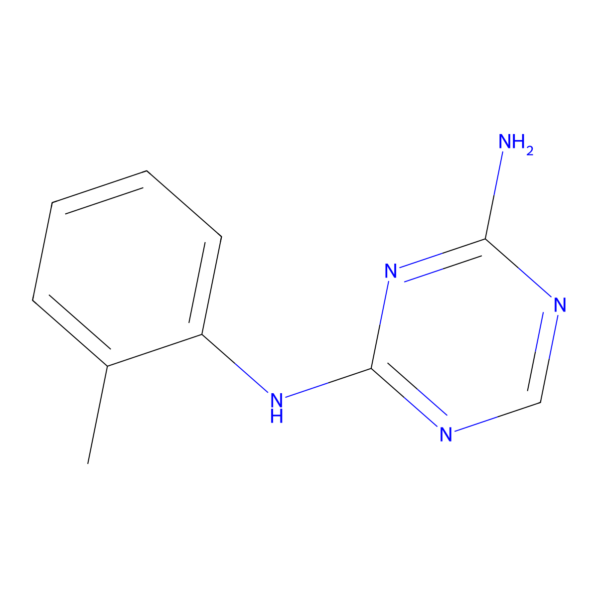 N-o-Tolyl-[1,3,5]triazine-2,4-diamine molecular structure, CAS 58759-26-5