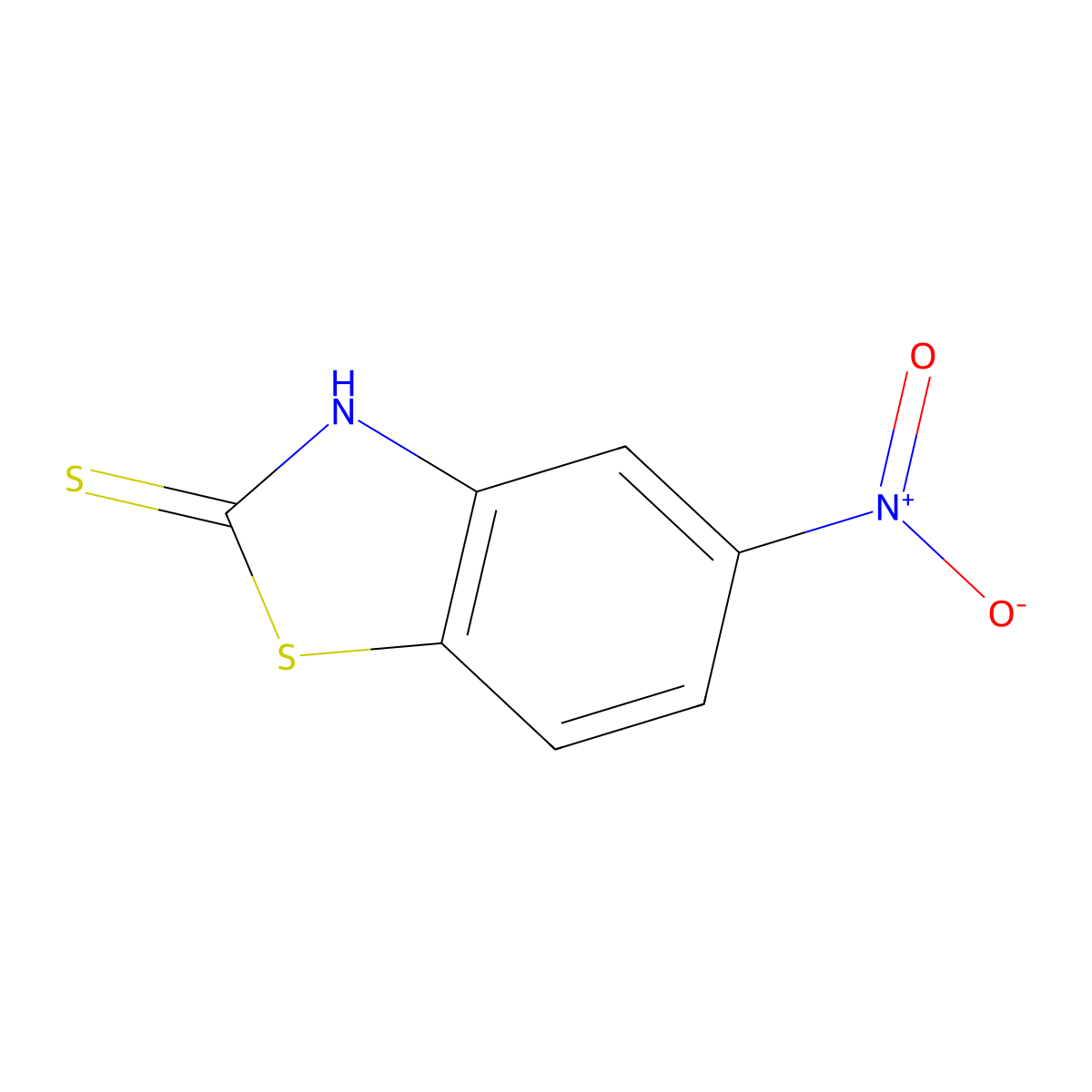 5-Nitrobenzothiazole-2-thiol molecular structure, CAS 58759-63-0
