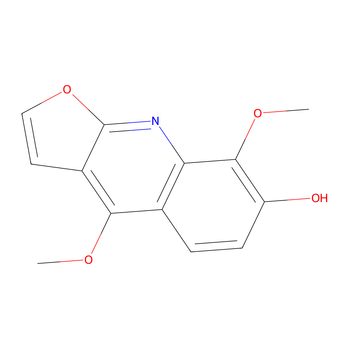 Heliparvifoline molecular structure, CAS 5876-17-5